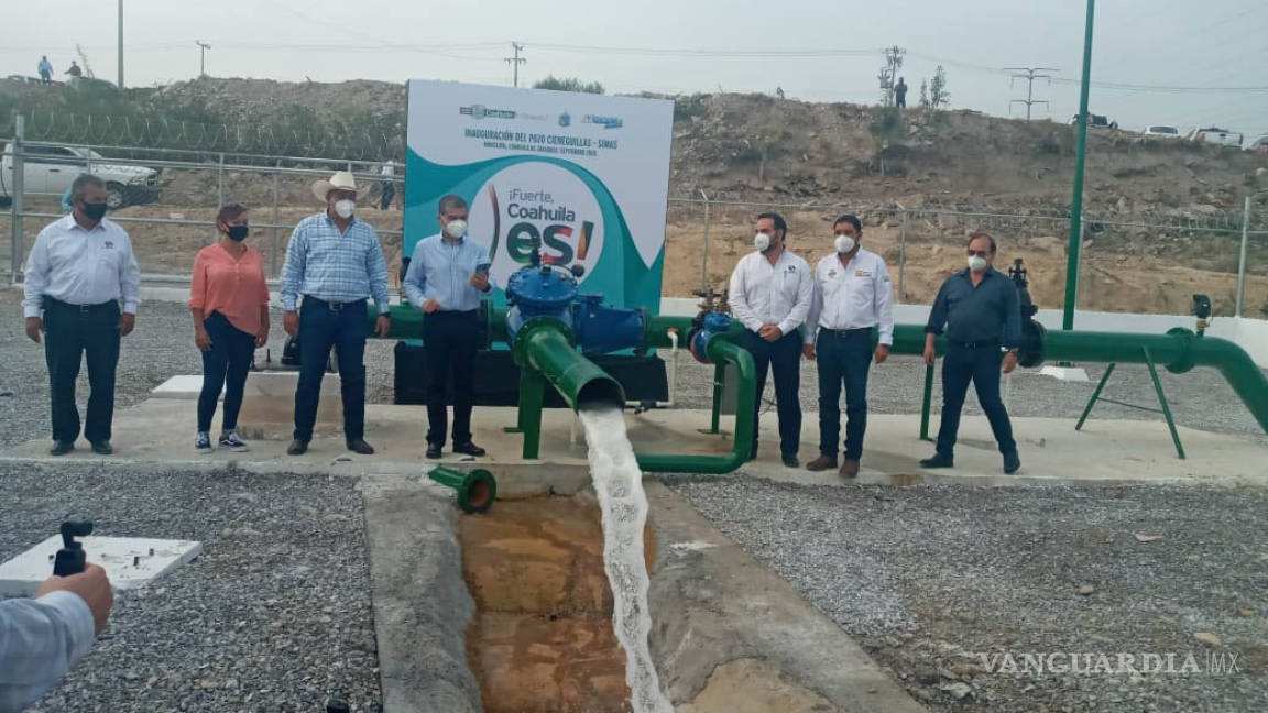 Inauguran pozo de agua a beneficio del sector oriente de Monclova