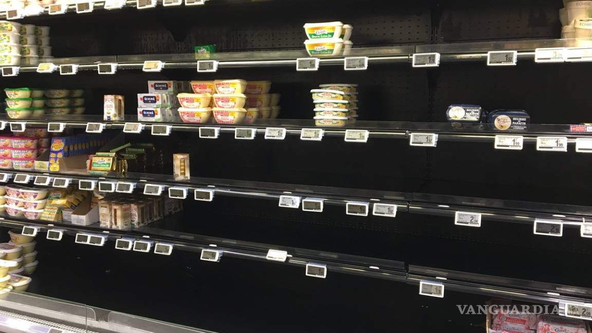 Francia se queda sin mantequilla en los estantes de sus supermercados