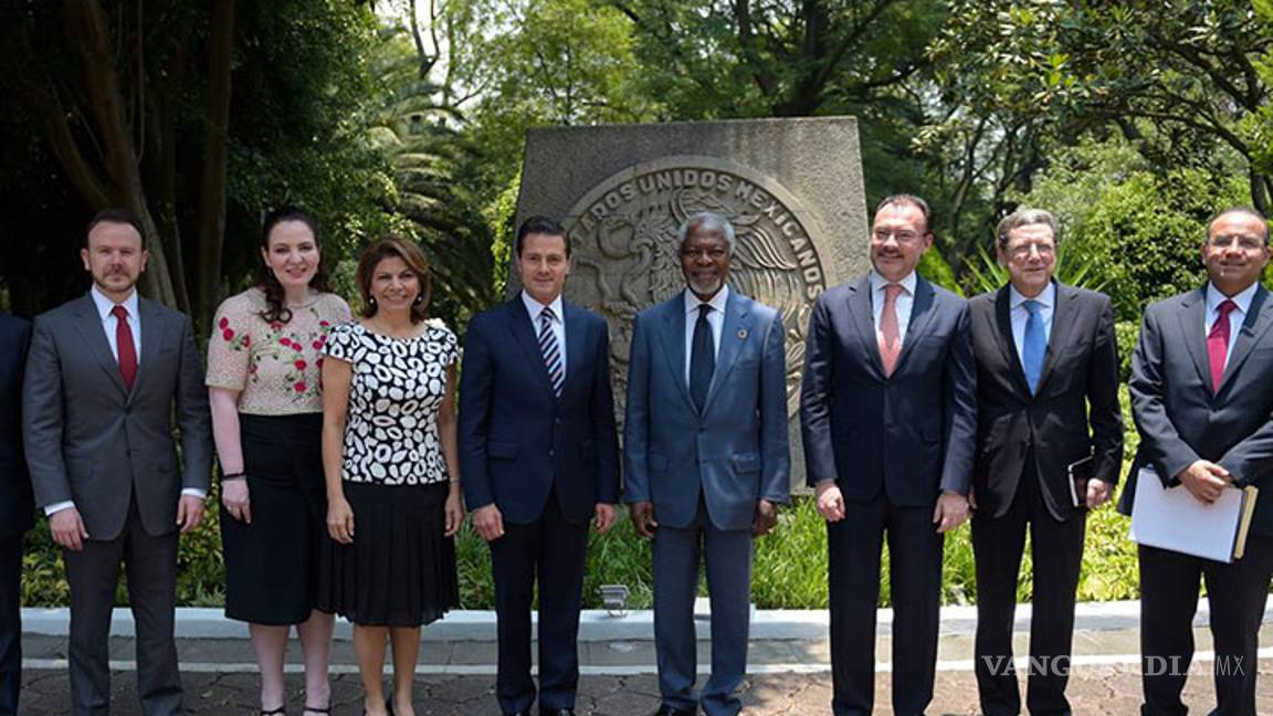 $!Peña Nieto recibe a Kofi Annan