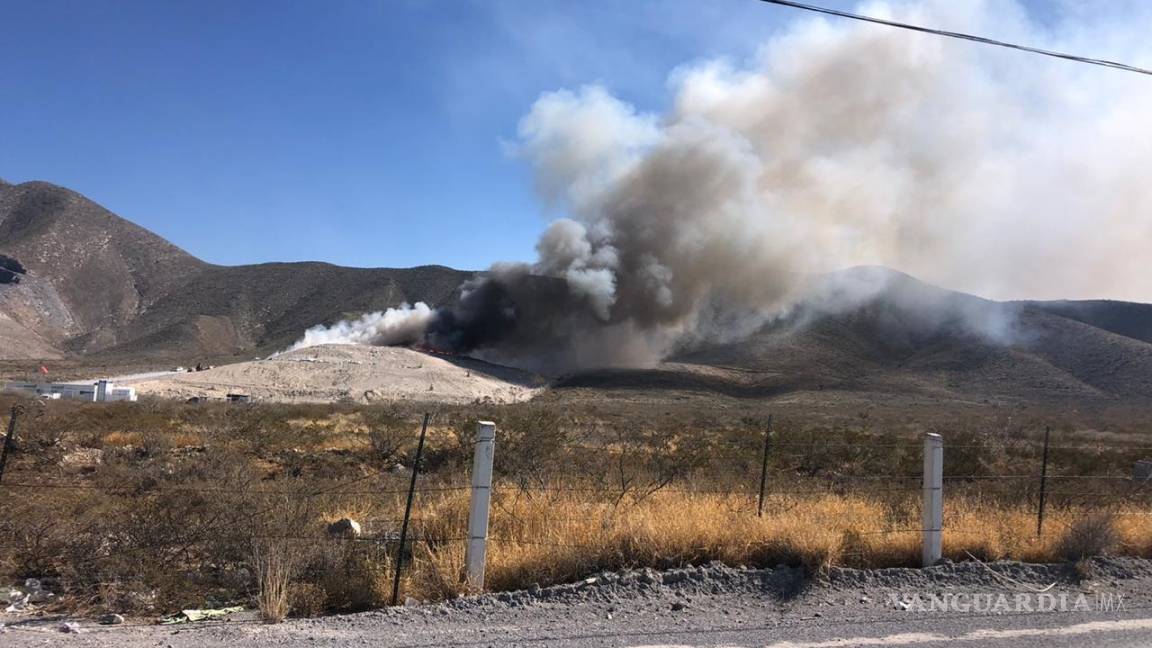 Se incendian desechos tóxicos en Arteaga