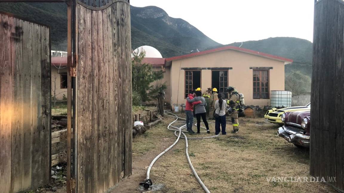 Se quema casa en Saltillo, afortunadamente no hay heridos