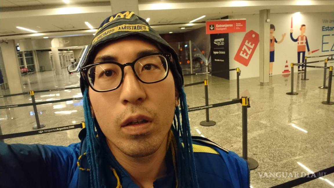 El japonés que viajó 33 horas para ver a Boca Juniors en la Final de la Libertadores... y termina siendo suspendida