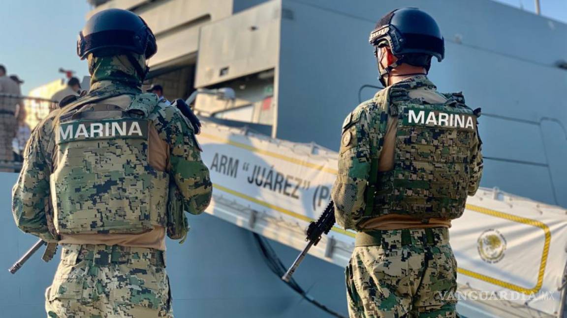 Arrestan a 15 marinos por nexos con el narco, serán puestos a disposición de la FGR