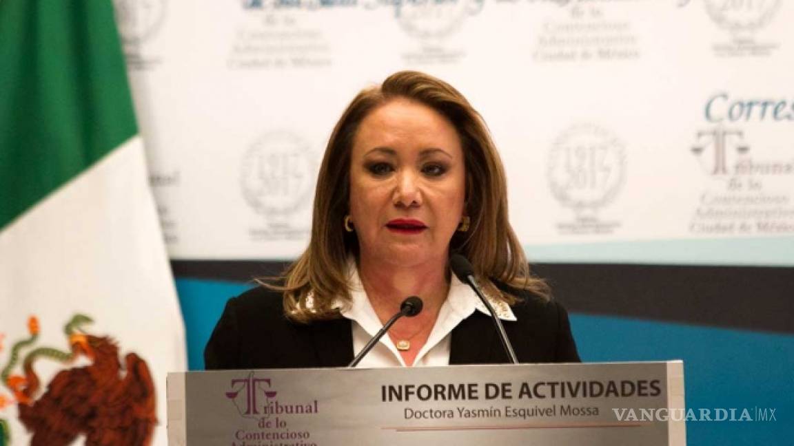 Senado elige para la Suprema Corte a Yasmín Esquivel Mossa, esposa de José María Riobóo
