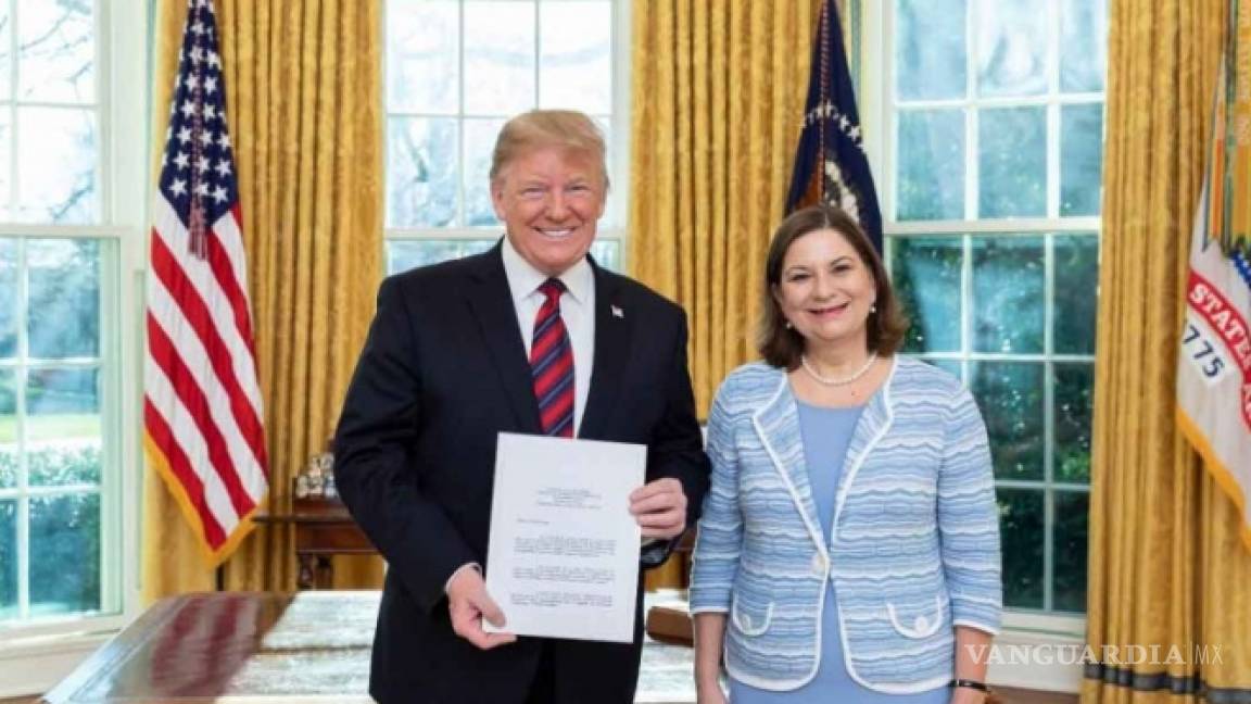 Martha Bárcena se reúne con Donald Trump en Washington