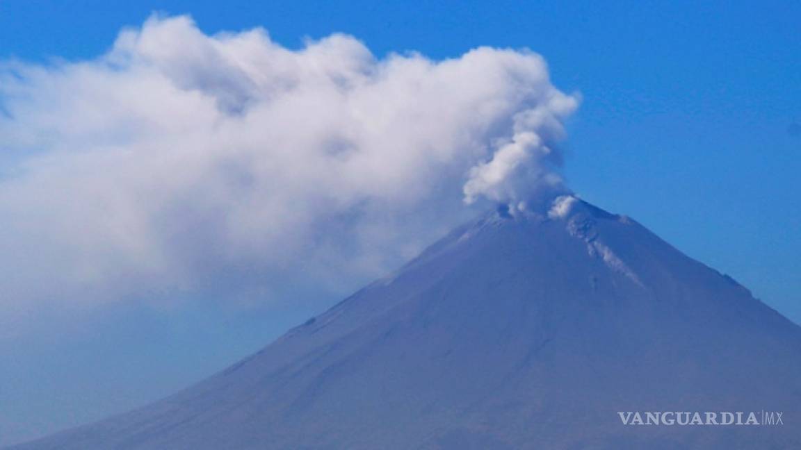 Volcán Popocatépetl registra espectacular explosión