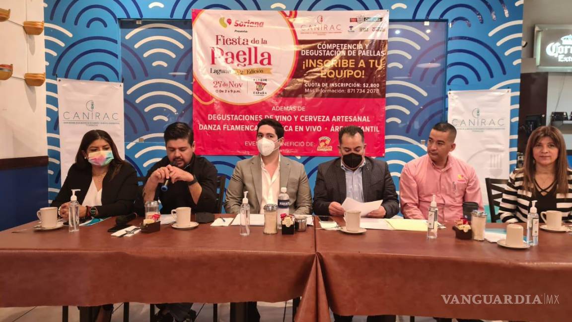 Anuncia Canirac Laguna el segundo Festival de la Paella