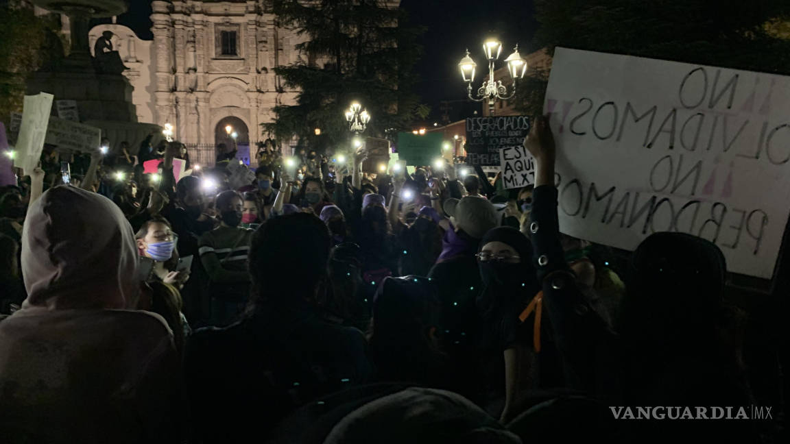 $!"¡Ni una más!": Marchan nuevamente en Saltillo por el feminicidio de Alondra