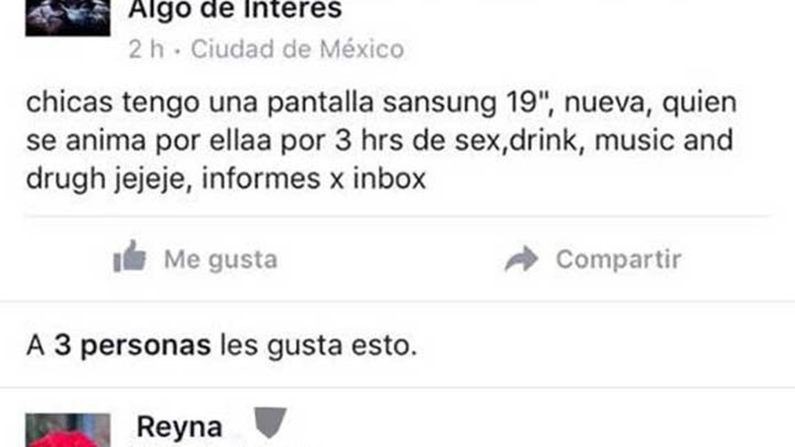 $!Trueque sexual en Facebook; la nueva forma de prostitución