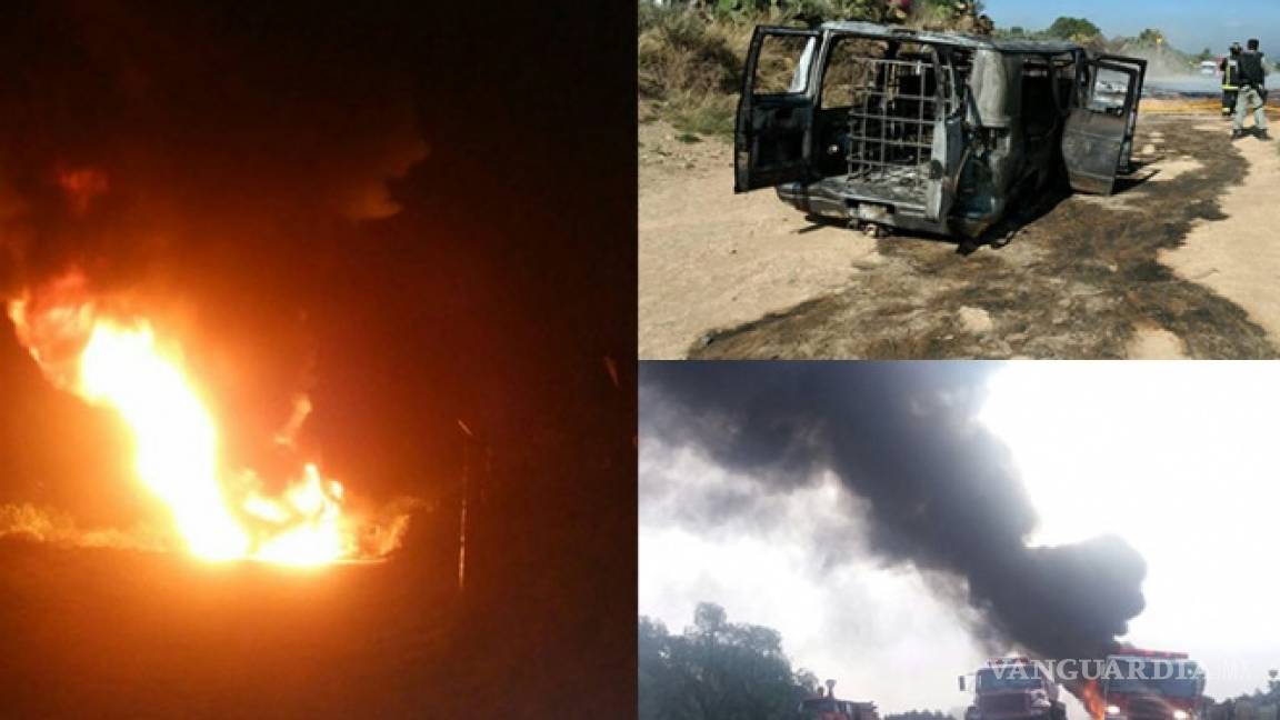 Arde toma clandestina en Hidalgo; no hay heridos