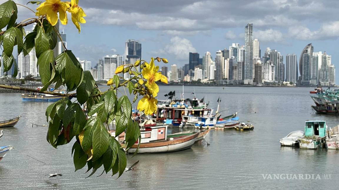 $!El amarillo es el color favorito de los chinos. Al fondo, el skyline de Panamá.