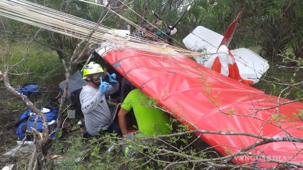 Desplome de aeronave deja un muerto y un herido en Nuevo León