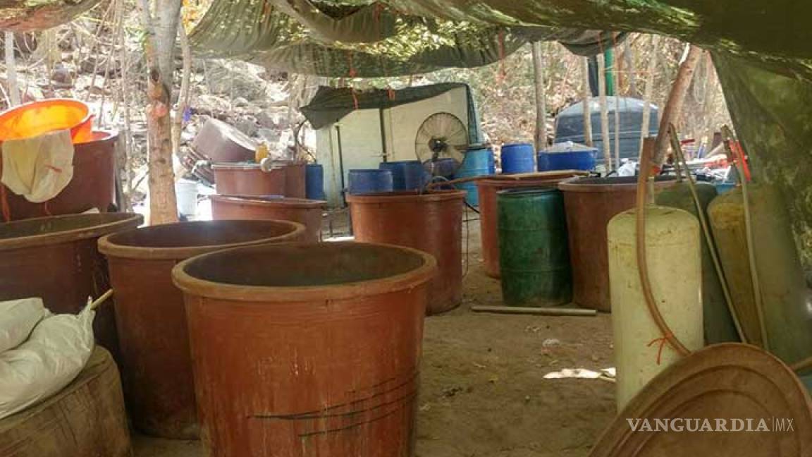 $!Desmantelan narcolaboratorio en Sinaloa