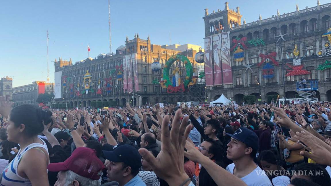 $!Así se vive el AMLOFest desde el Zócalo capitalino