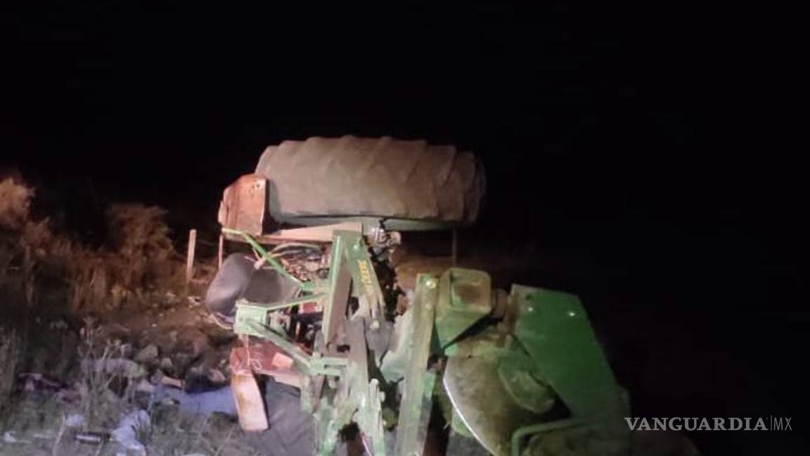 Fallece trabajador en accidente laboral; tractor lo aplasta en Arteaga