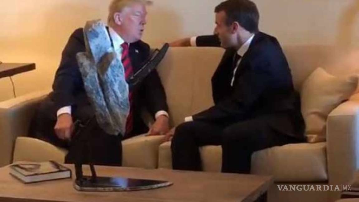 Macron y Trump se reúnen previo al G7