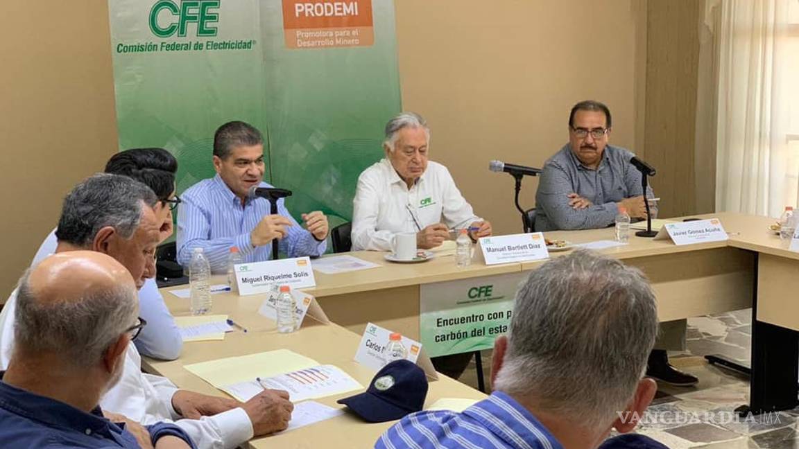 $!Manuel Bartlett llama a producir carbón de calidad y evitar corrupción en contratos