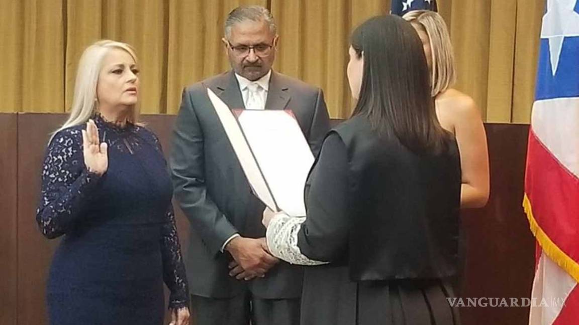 Wanda Vázquez juramenta como gobernadora de Puerto Rico