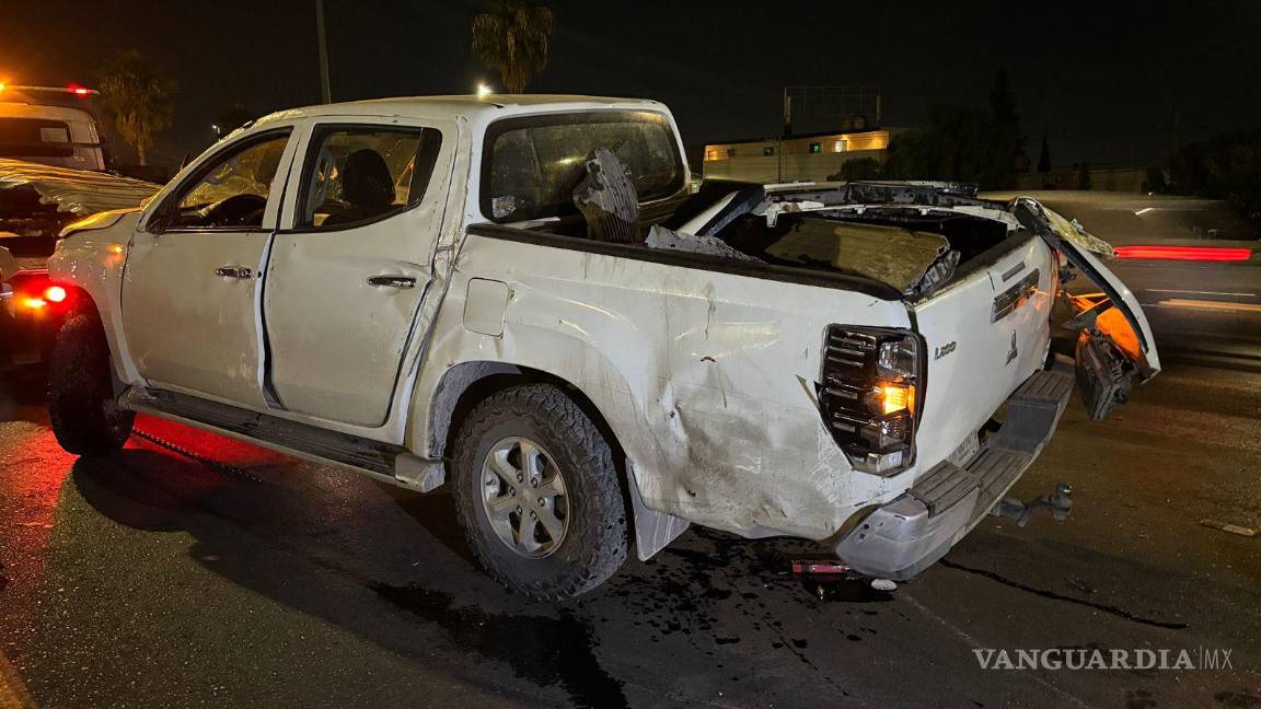 $!El percance ocurrió cerca del puente que cruza el bulevar Eulalio Gutiérrez, en la colonia Magisterio.