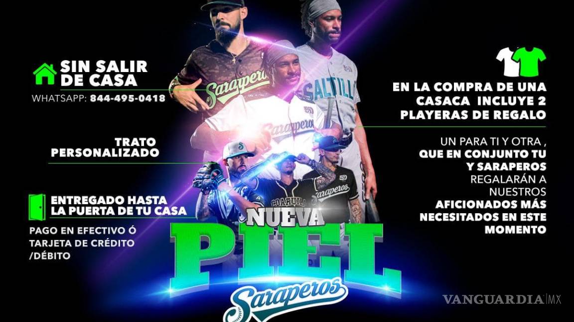 $!Saraperos de Saltillo pone a la venta sus nuevas casacas, aquí te decimos cómo conseguirla