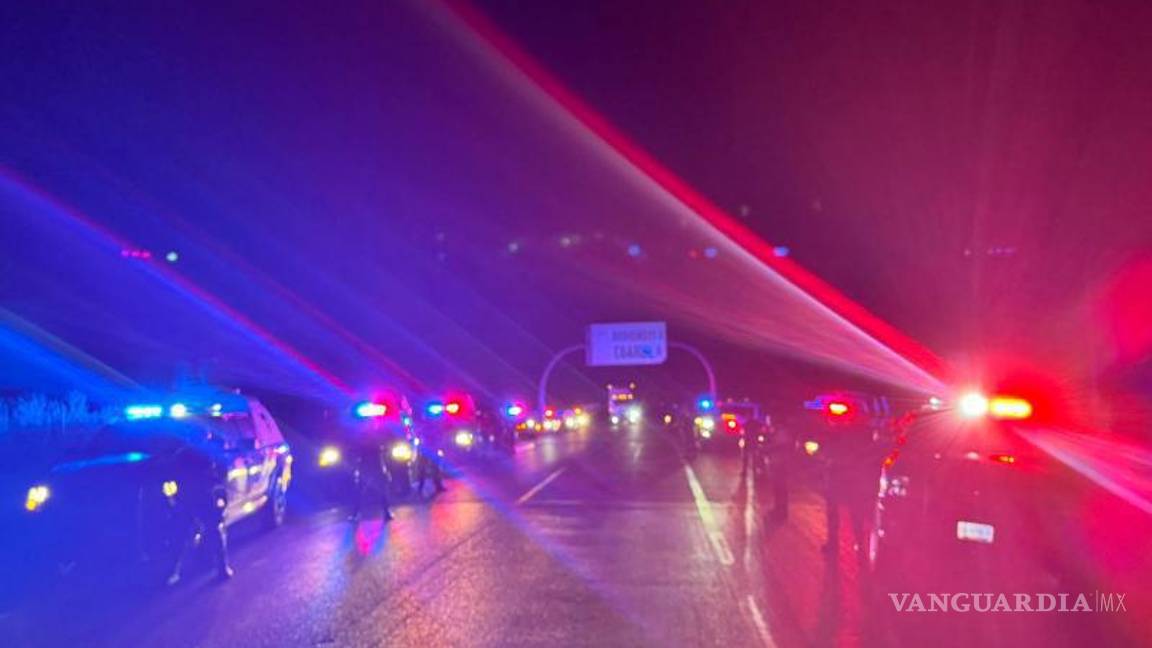 $!El despliegue de fuerzas policiacas fue impresionante.