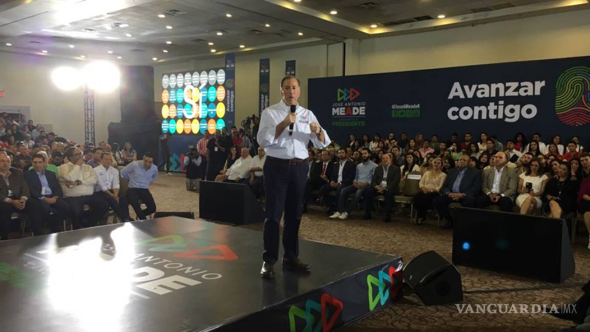 Veremos quien 'tiene los atributos para liderar el país': Meade en Monterrey