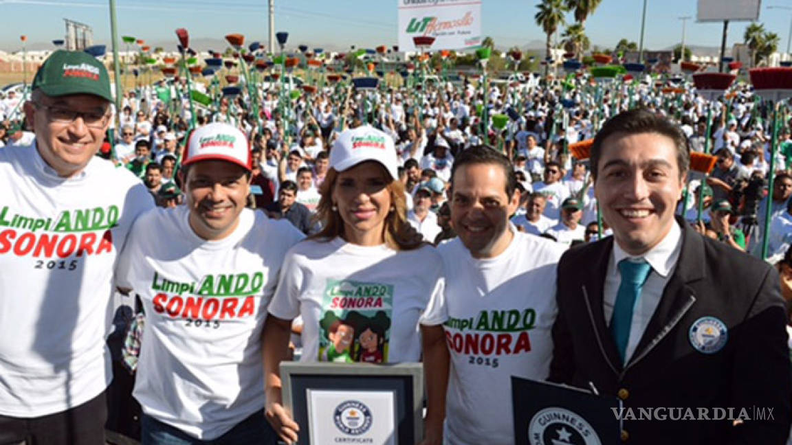 Campaña 'Limpiando Sonora' de la gobernadora Claudia Pavlovich logra récord Guiness