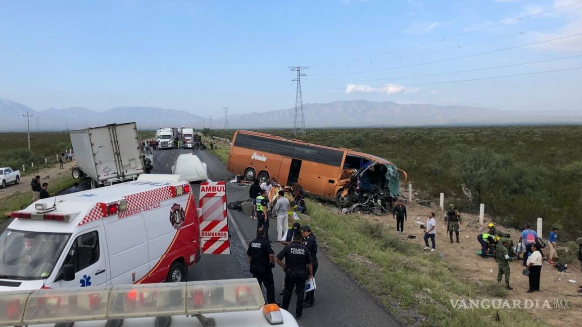 Sube cifra de muertos por accidente con peregrinos en Saltillo