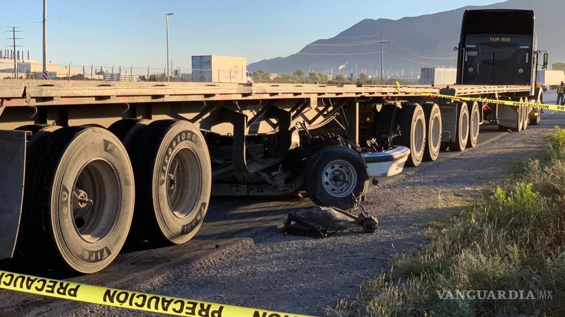 Hombre pierde la vida en aparatoso accidente en Derramadero, Saltillo