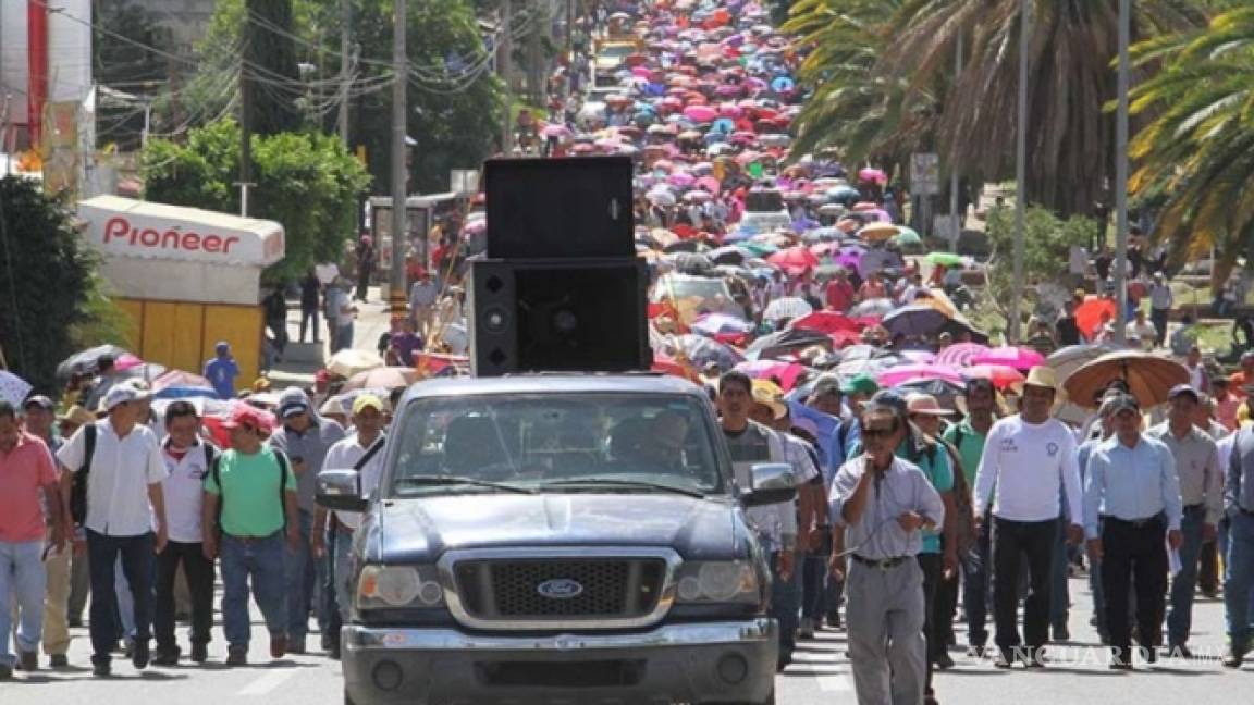 CNTE termina tregua por sismos en Oaxaca, anuncia movilizaciones