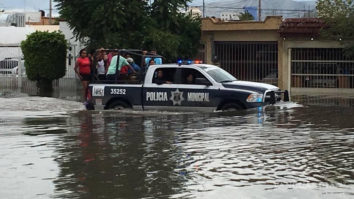 $!Se mantiene contingencia por fuertes lluvias en Torreón, Coahuila; evacúan a más de 200 familias de sus domicilios