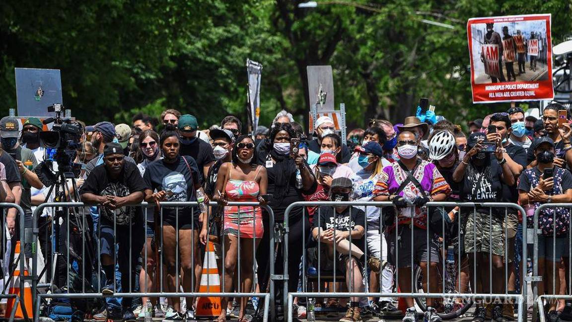 $!Así iniciaron hoy los funerales de George Floyd