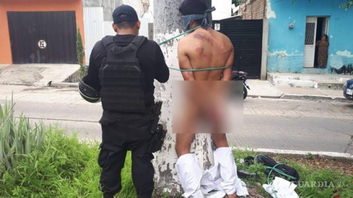 Casi linchan a ladrón de celular en Chiapas