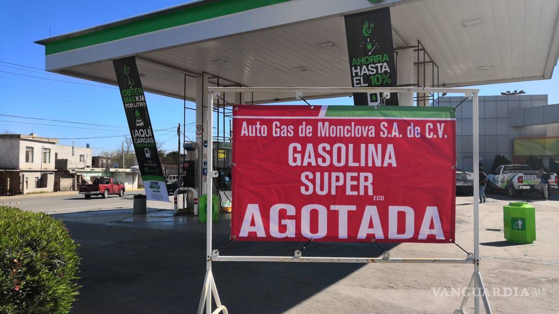Regresa desabasto de gasolina a Monclova y la Región Centro