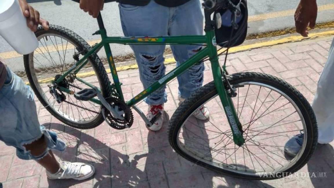 Parras: pierde el control de su bicicleta y termina con grave lesión en el rostro