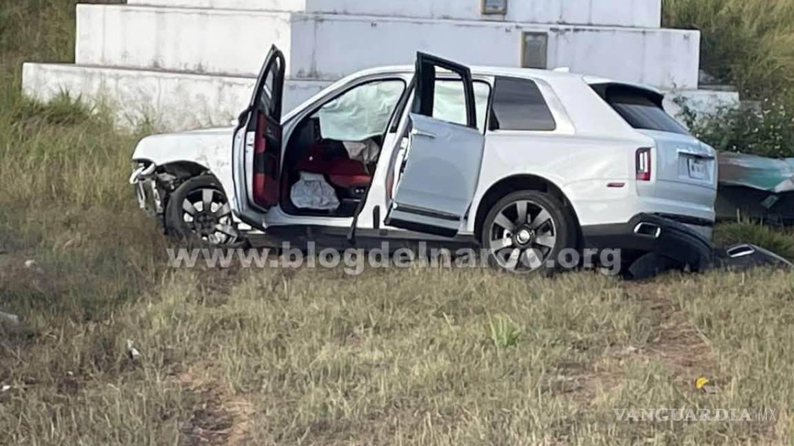 Vinculan accidente vial de lujosa camioneta Rolls-Royce con Los Chapitos, en Nayarit