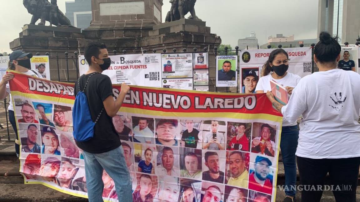 Protestan por desaparecidos en la vía Monterrey-Nuevo Laredo