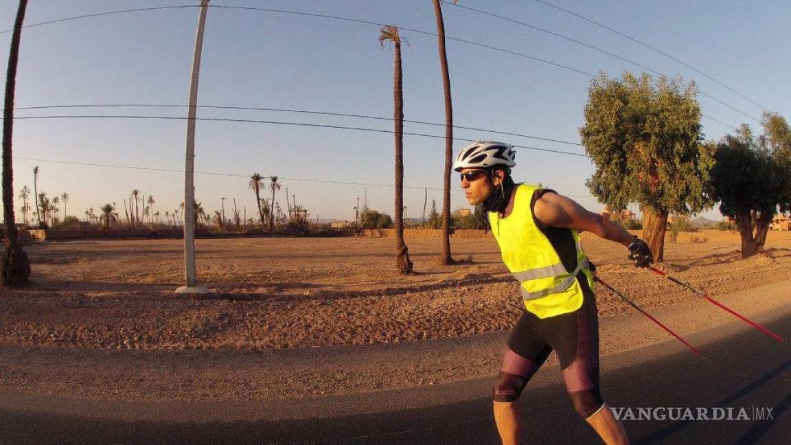 Samir Azzimani, el esquiador que se entrenó para Pyeongchang 2018 en el desierto