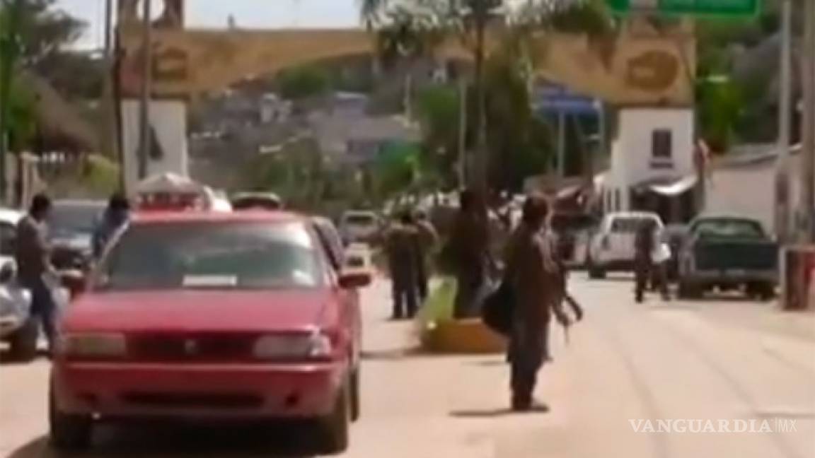 VIDEO: Se enfrenta policía comunitaria contra delincuentes en Tlapa
