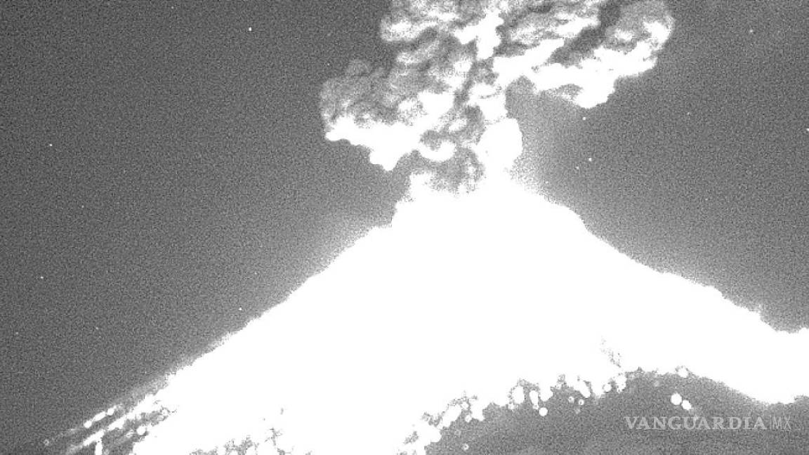Volcán Popocatépetl registra explosión