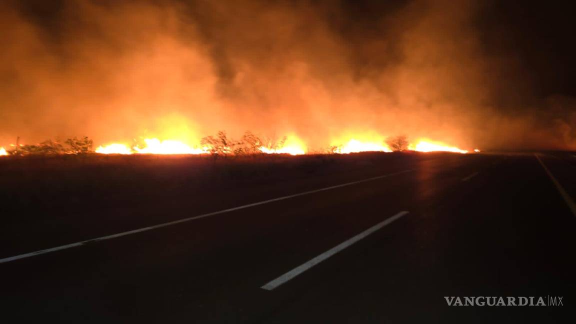 Incendio consume más de 10 hectáreas en Cuatro Ciénegas