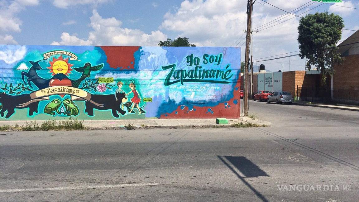 $!La pintura se encuentra en el cruce de Matamoros y Corona.