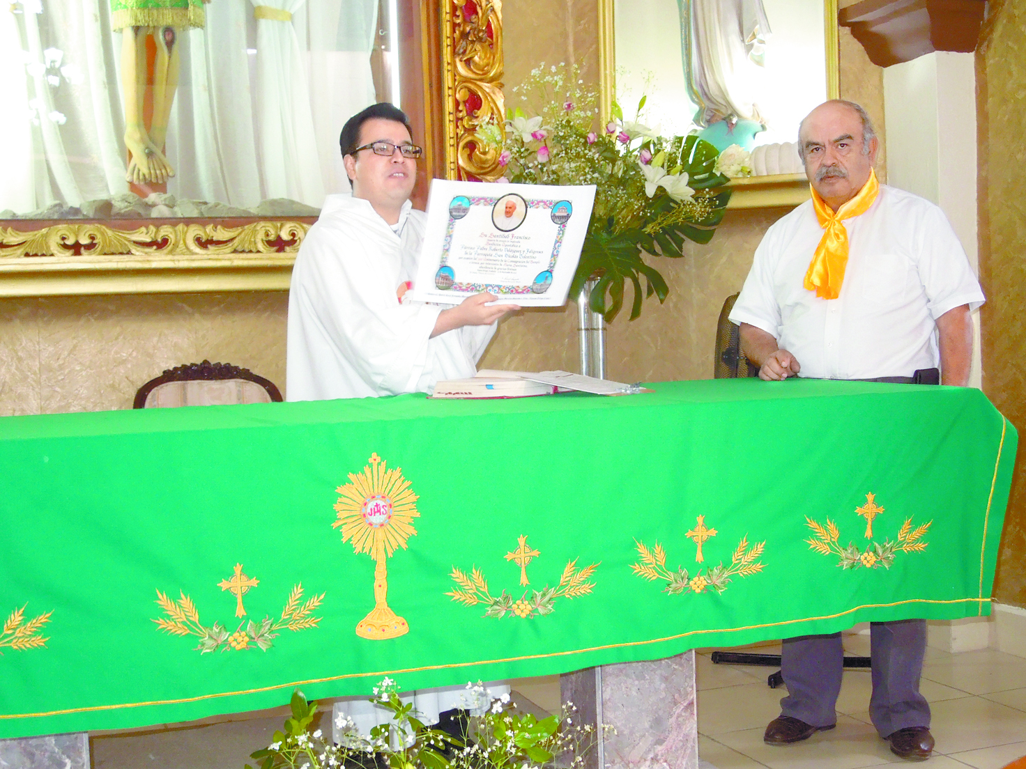 $!El Papa bendice iglesia en Ramos Arizpe