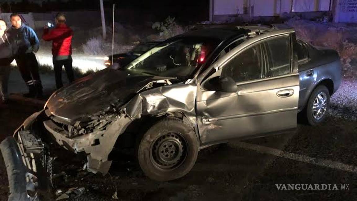 $!Conductor ebrio causa accidente en la carretera a Zacatecas