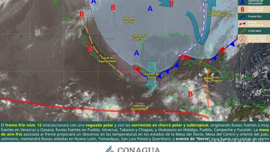 $!Personal de la Conagua monitorea el avance del Frente Frío 12 que provocará descenso de temperatura y fuertes vientos en Coahuila.