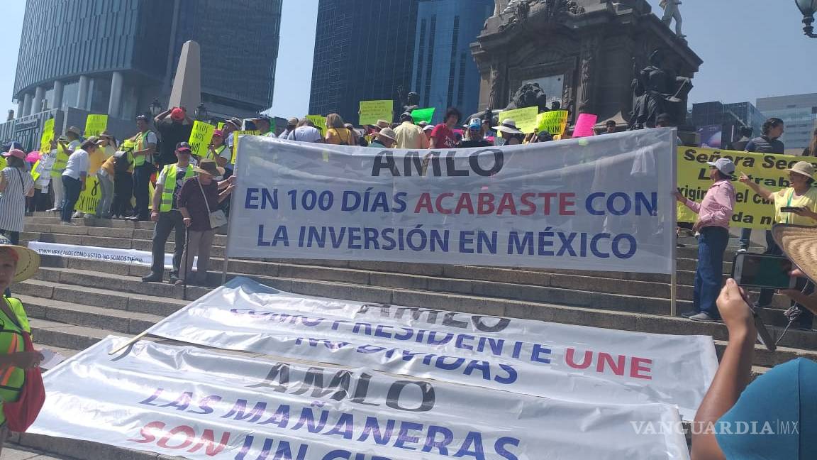 $!Marchan contra políticas de AMLO en la CDMX; su gobierno "está reprobado" aseguran