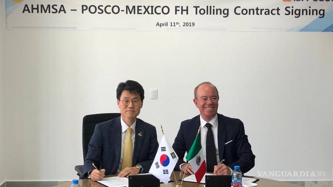 Suscriben Altos Hornos de México y POSCO acuerdo comercial