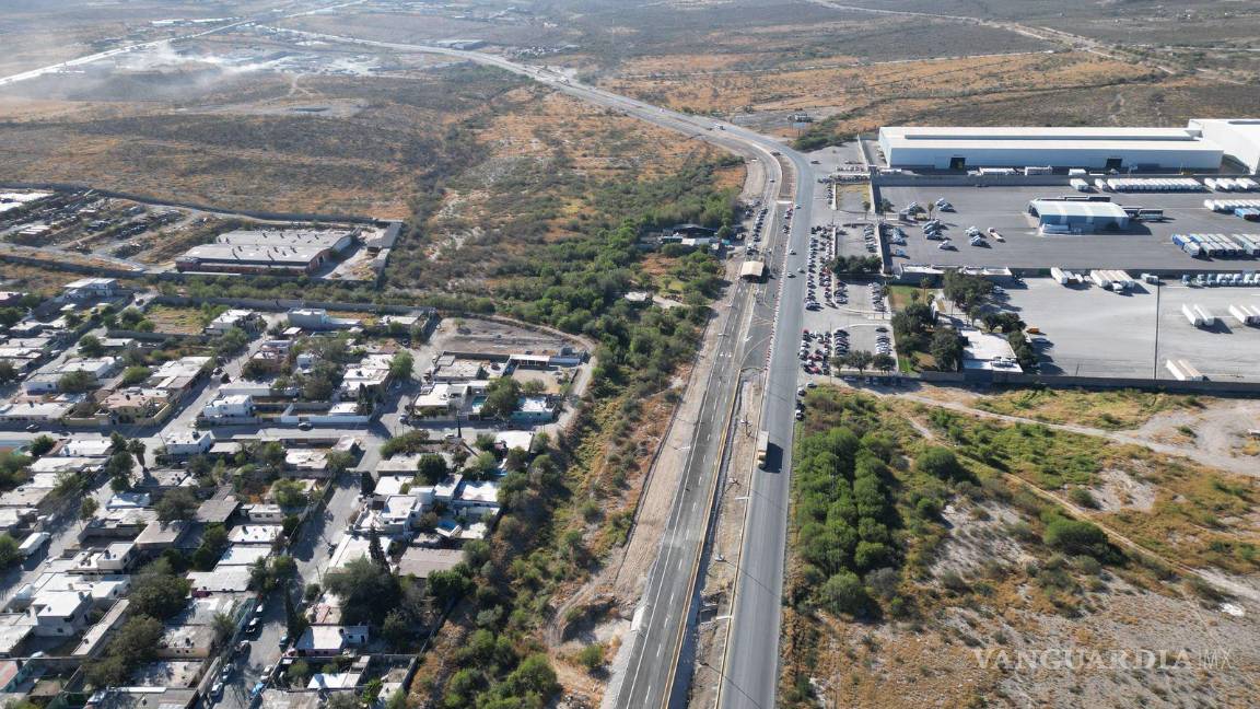 $!Vista aérea del nuevo tramo del bulevar Carlos Salinas, que conecta de manera más eficiente a la región.