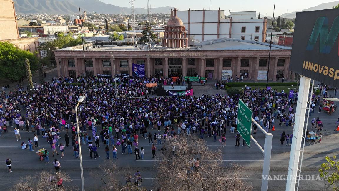 Feministas reprochan doble discurso del Congreso de Coahuila y reportan omisión de la CDHEC ante detenciones