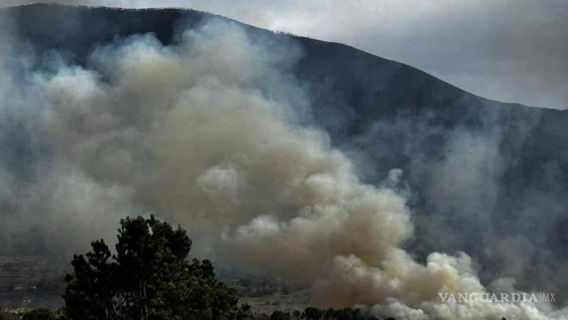 Alarma incendio forestal en la Sierra de Arteaga; fuego es controlado por bomberos y brigadistas